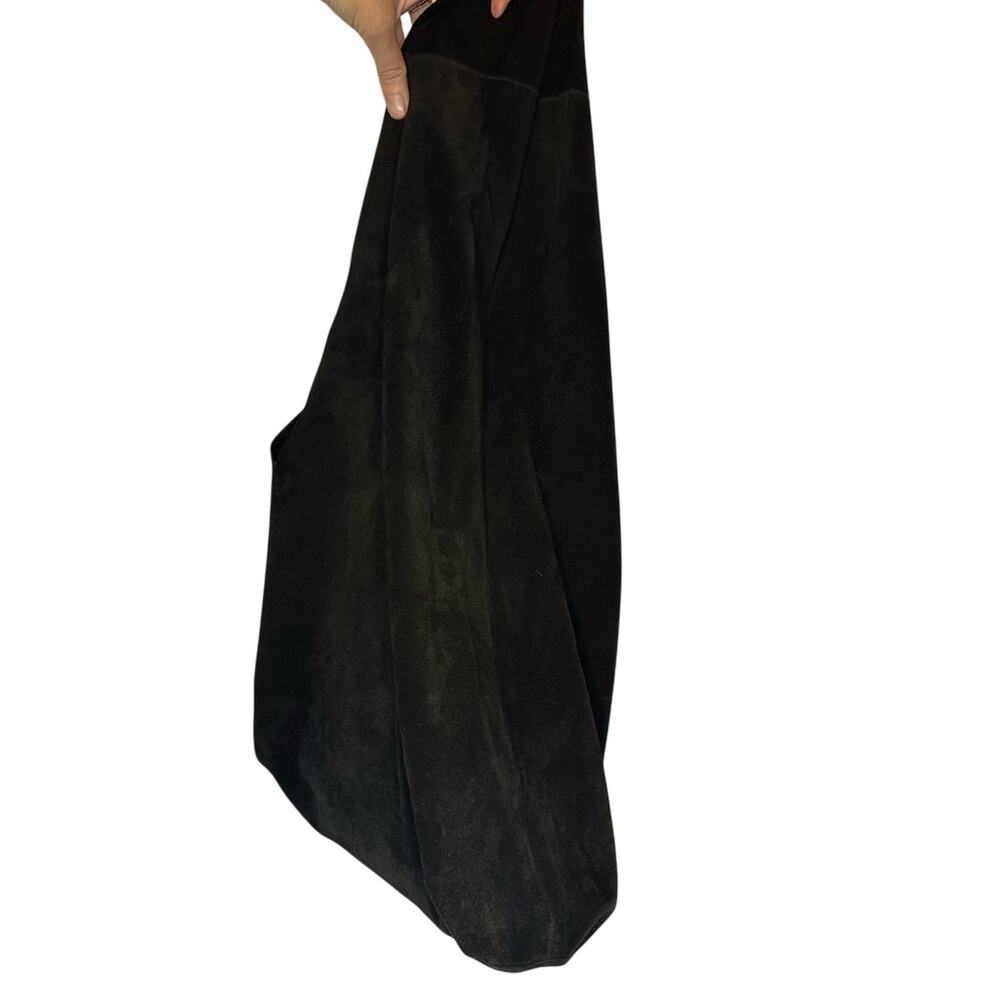 The Row Suede Bindle Bag Black Slouchy Sack Knotted Shoulder Strap Authentic - Picture 14 of 14